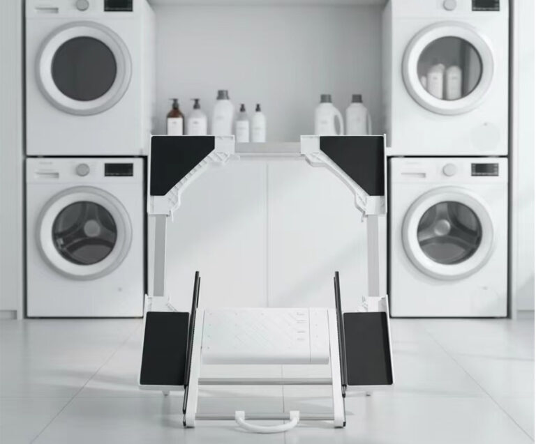 installing Universal stacking kit for washer and dryer