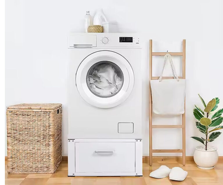 metal washer stand with storage