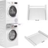 Metal Stacking Kit Washing Machine Washer Dryer Laundry Stacking Kit With Pull Out Shelf