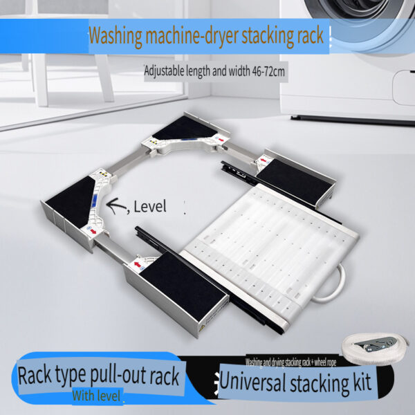 Washer Dryer Stacking Kit Universal Washer Dryer Stacking Kit With Pull Out Sliding Plate Adjustable 29″ 21″ Stacking Kit For Washer And Dryer With Ratchet Strap