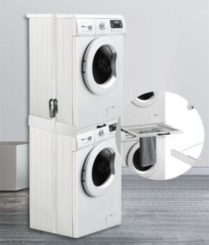 Washer And Dryer Pull Out Intermediate Frame Laundry Towel Drying Rack Dryer Stand Stacking Kit For Washer And Dryer