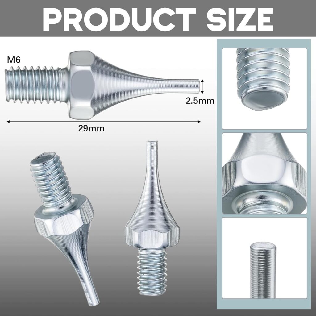 Factory Wholesale 64 Pcs Epoxy Shoes Spikes Shoe Studs Replacement Spikes Sharp Spiked For Floor Coating Works