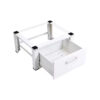 Heavy-Duty Steel Washing Machine Pedestal with Storage Drawer