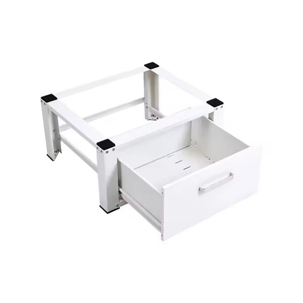 Heavy-Duty Steel Washing Machine Pedestal with Storage Drawer